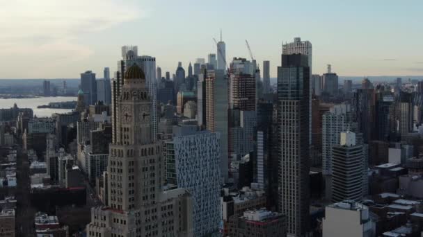 Paisaje Urbano Del Centro Brooklyn Nueva York Durante Brote Coronavirus — Vídeos de Stock