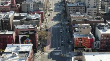 Aerial of the Lower East Side, New York City