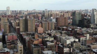 Aerial of Downtown Manhattan, NYC (2020)