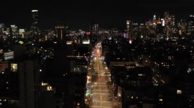 Aerial of Bowery, NYC (2020)