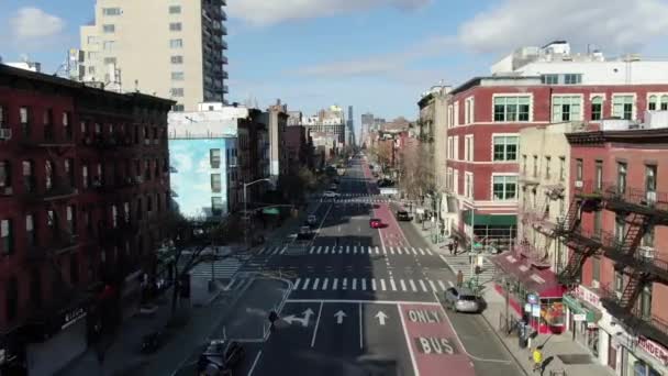 Aerial Lower East Side New York City — 图库视频影像