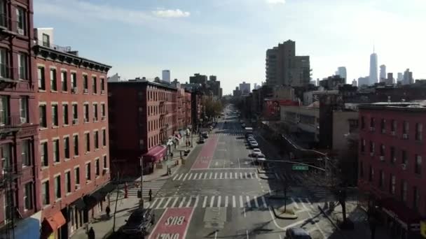 Aerial Lower East Side New York City — Stockvideo