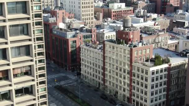 Aerial Washington Square Park Nyc — стоковое видео
