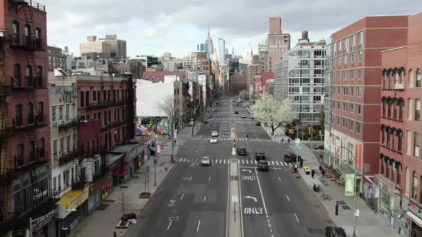 Aerial Downtown Manhattan Nyc 2020 — Stok video