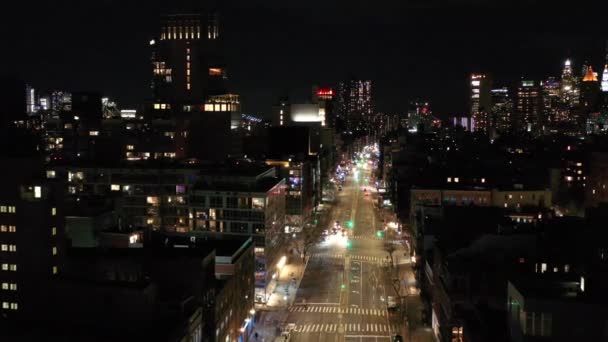Aerial Lower East Side New York City — стоковое видео