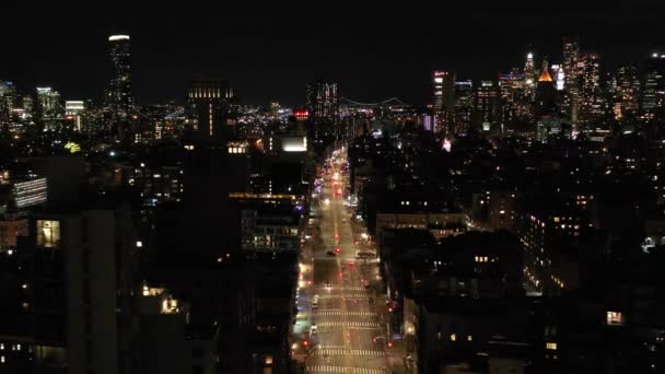 Aerial Bowery Nyc 2020 — Stok video