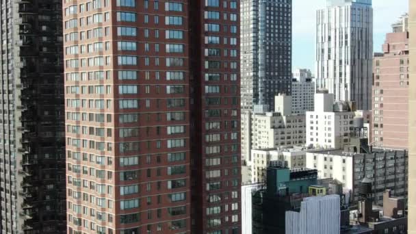 ニューヨークのアッパー イースト サイドの空中 — ストック動画