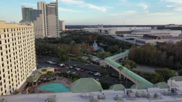 Aérea Del Centro Convenciones Del Condado Orange Orlando — Vídeo de stock