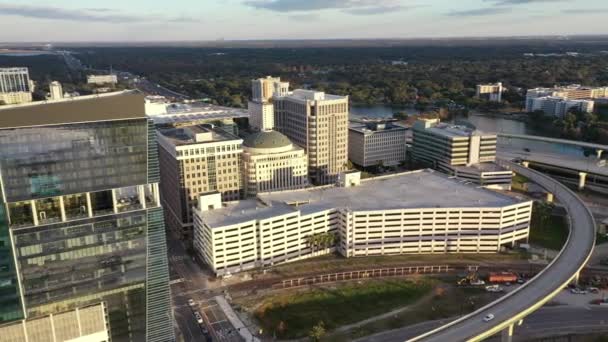 Aerial Downtown Orlando Florida — Stock Video