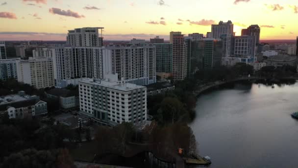 Aerial Downtown Orlando Florida — Stock Video