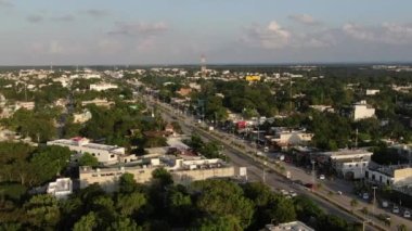 Aerial of Tulum Mexico, 2020