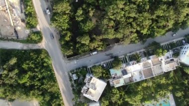 Aerial of Tulum Mexico, 2020