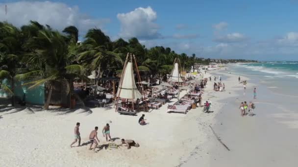 Aerial Tulum Mexico 2020 — Stock video