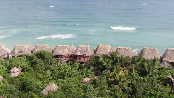 Aerial Tulum Mexico 2020 — стоковое видео