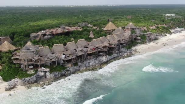 Aerial Tulum Mexico 2020 — Stok video