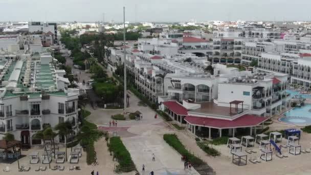 Εναέρια Του Playa Del Carmen Μεξικό — Αρχείο Βίντεο