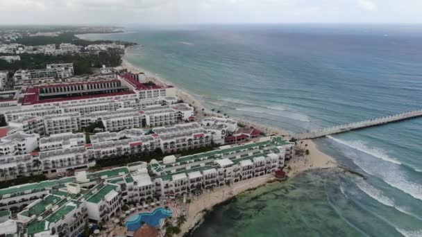 Aerial Dari Playa Del Carmen Mexico — Stok Video