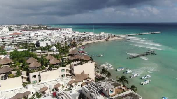 Playa Del Carmen航空公司墨西哥分公司 — 图库视频影像
