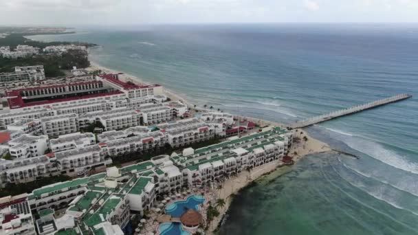Aerial Playa Del Carmen Mexikó — Stock videók