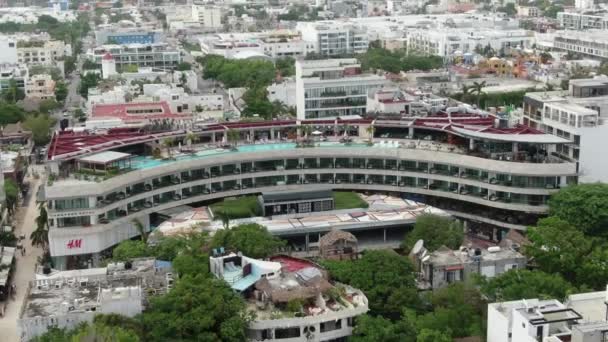 Antenne Von Playa Del Carmen Mexiko — Stockvideo