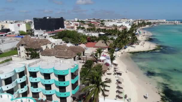 Antenni Playa Del Carmen Meksiko — kuvapankkivideo