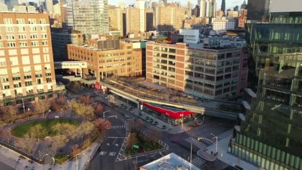 Meatpacking District Aerial Pandemic 2020 — Stock Video