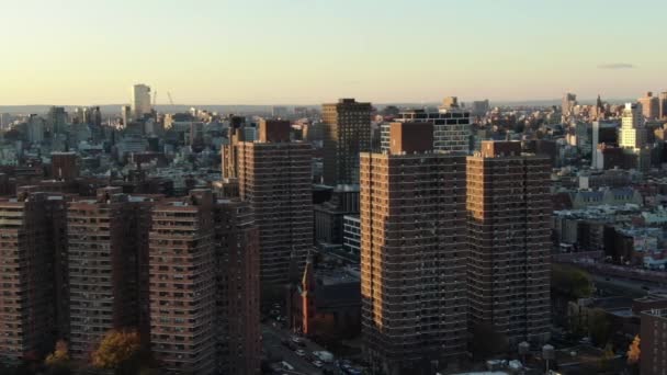 Aerial Lower East Side Μανχάταν Νέα Υόρκη — Αρχείο Βίντεο