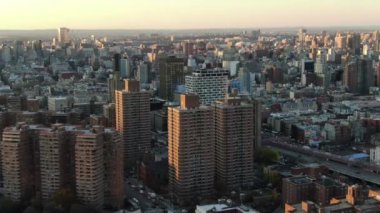 Aerial of the Lower East Side, New York City