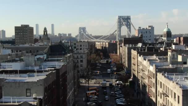 Aerial Washington Heights Nyc — Vídeo de stock