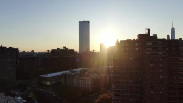 Aerial Lower East Side Νέα Υόρκη — Αρχείο Βίντεο