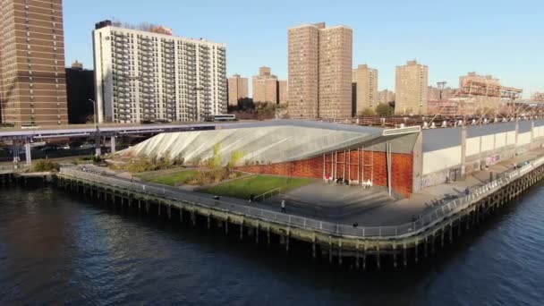 Luchtfoto Van Pier New York 2020 — Stockvideo