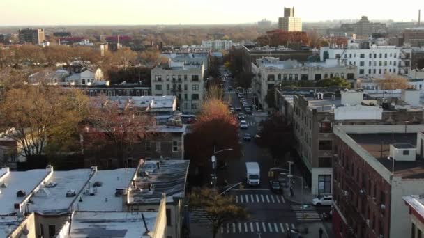 Crown Heights Rozvíjející Oblast Kde Karibských Košer Restauracích Sdílejí Ulice — Stock video