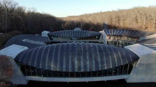 Aerial Crystal Bridges Museum Art Bentonville Arkansas — Video
