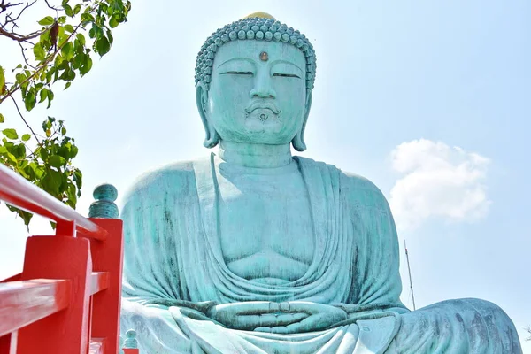 Daibutsu Den Stora Buddha Front View — Stockfoto