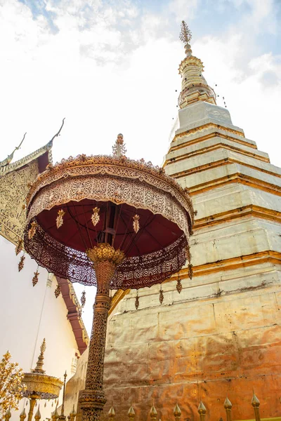 Dentro Wat Phra Cho Hae Una Pagoda Estilo Chiang Saen —  Fotos de Stock