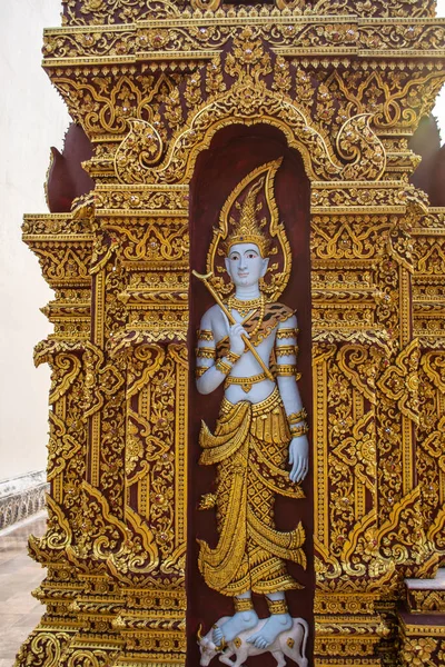 Wat Phra Cho Hae Pagode Estilo Chiang Saen Que Consagra — Fotografia de Stock