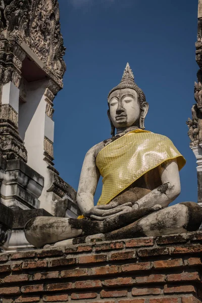 Dentro Wat Mahathat Antiguo Templo Lugar Culto Encuentra Provincia Ratchaburi —  Fotos de Stock