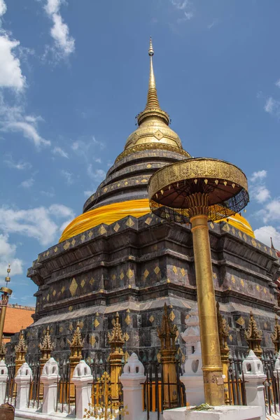 Dentro Wat Phra Que Lampang Luang Templo Budista Estilo Lanna — Fotografia de Stock