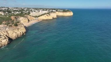 Coastal area with beaches and caves