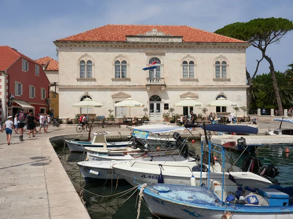 Jelsa Croatia July 2021 Marina Old Town Historic Building Island — Stock Photo, Image