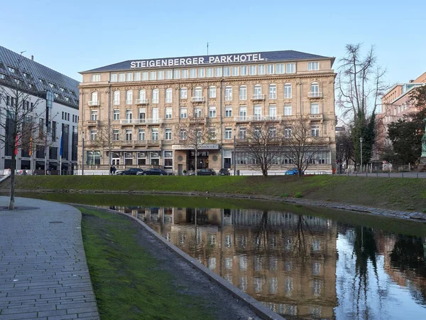 Düsseldorf Duitsland December 2020 Steigenberger Parkhotel Een Luxe Sterren Hotel — Stockfoto