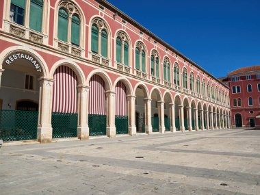 Bölünme / Dalmaçya / Hırvatistan 22 Ağustos 2020 Trg- Prokurative,