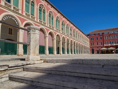 Bölünme / Dalmaçya / Hırvatistan 22 Ağustos 2020 Trg- Prokurative,