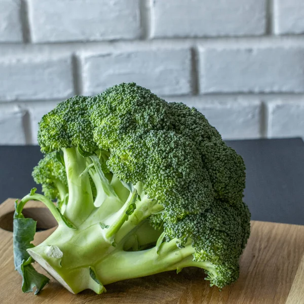 broccoli cabbage close-up on a light background