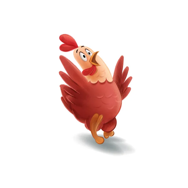 Cute Cartoon Chicken Wings — Stock Vector