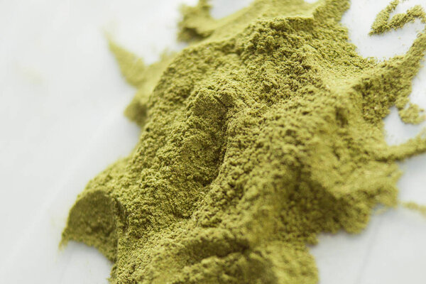 close upGrinded Moringa, Moringa powder, grinded moringa, green powder