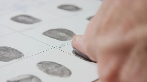 Makro parmak izi kayıt formu doldurma parmak izi formları.