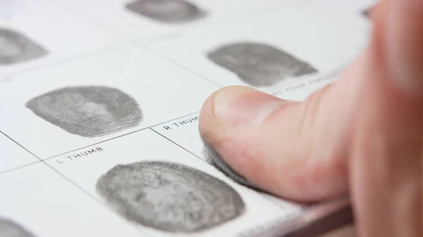 Makro parmak izi kayıt formu doldurma parmak izi formları.