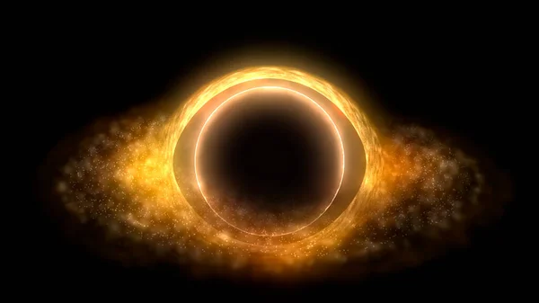 Schwarzes Loch Singularität Ereignishorizont Raum Wurmloch Raum Stellar Interstellar Schwarzes — Stockfoto