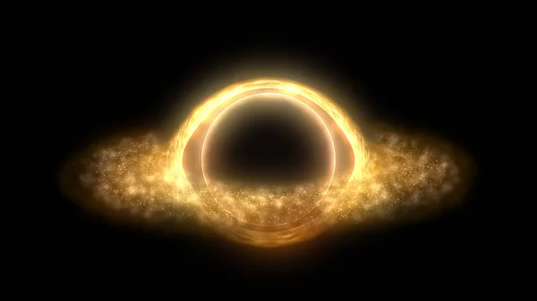 Schwarzes Loch Singularität Ereignishorizont Raum Wurmloch Raum Stellar Interstellar Schwarzes — Stockfoto